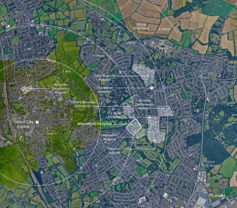 Map of Headington, Oxford